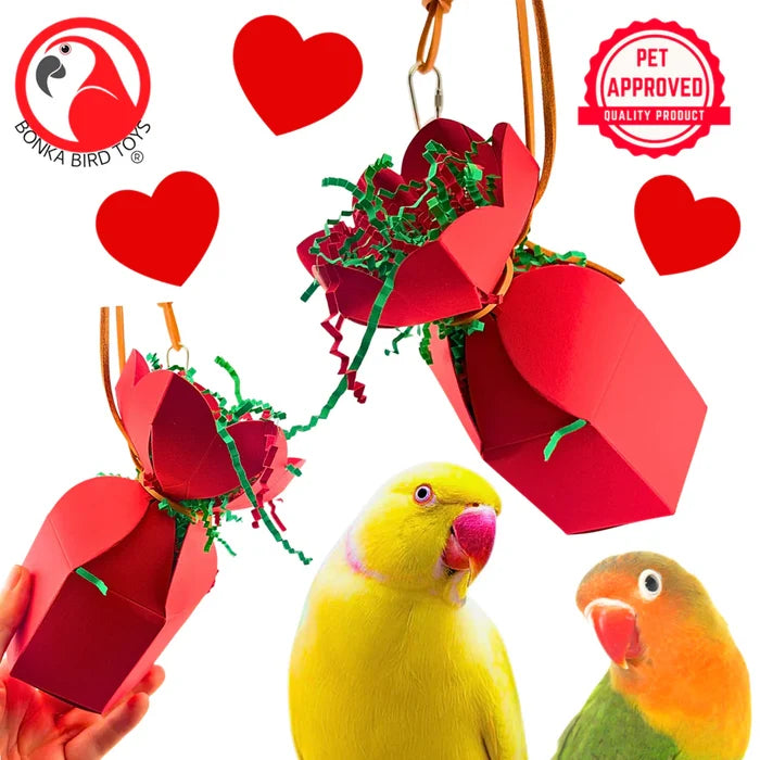 Red Valentine Crinkle Gift Box