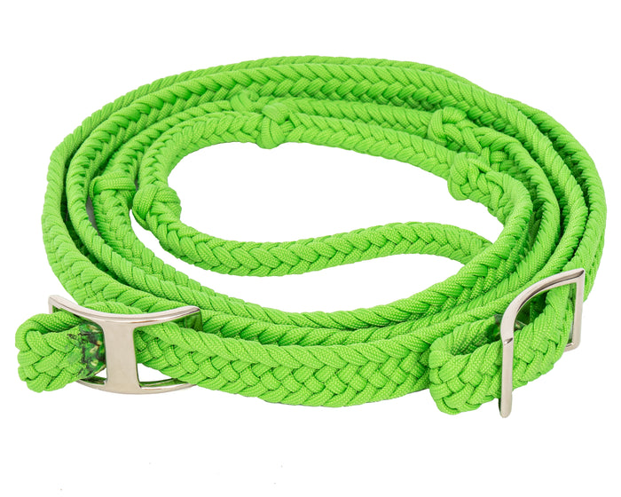 Round Braided Barrel Reins w/Knots