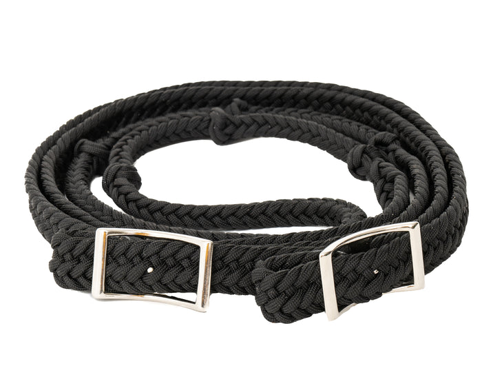 Round Braided Barrel Reins w/Knots