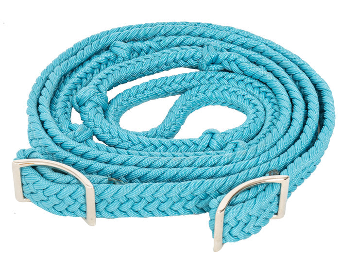 Round Braided Barrel Reins w/Knots