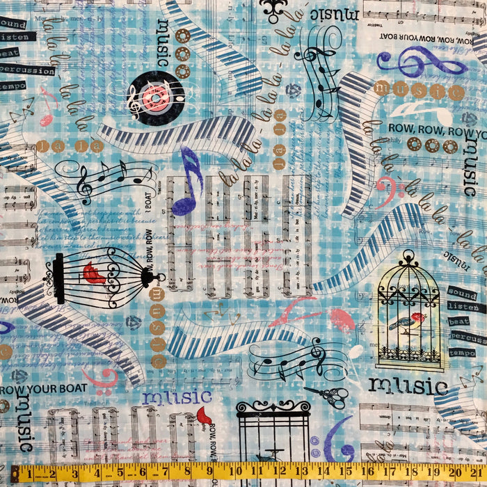 ROW BY ROW SEW MUSICAL C5934 BLU