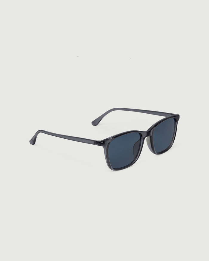 Port::Roy Sunglasses square blue recycled polyester front diagonal