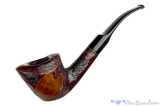 Blue Room Briars is proud to present this Royal Danish (Stanwell) 919 Partial Sandblast Bent Yachtsman Estate Pipe