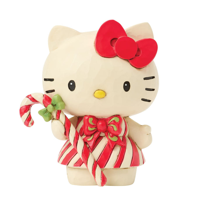 Sanrio by Jim Shore | Hello Kitty Candy Cane Mini | Figurine