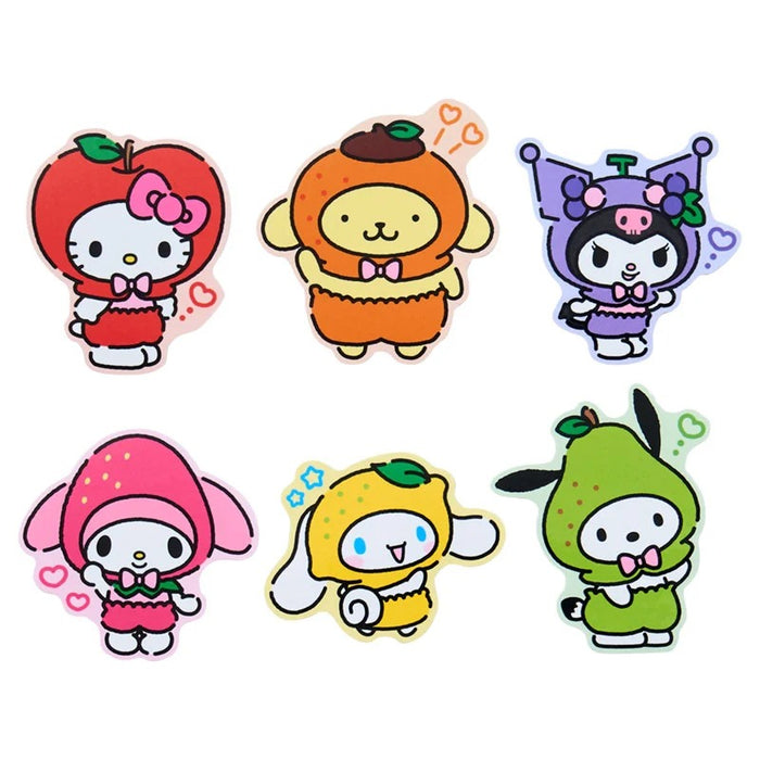 Sanrio Characters 35-pc Sticker Set (Fruits Series) Stationery Japan Original