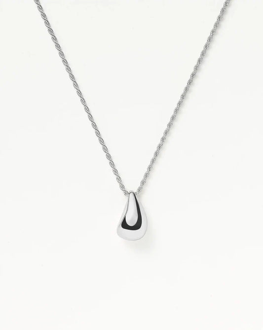 Savi Sculptural Droplet Pendant Necklace | Sterling Silver Necklaces Missoma