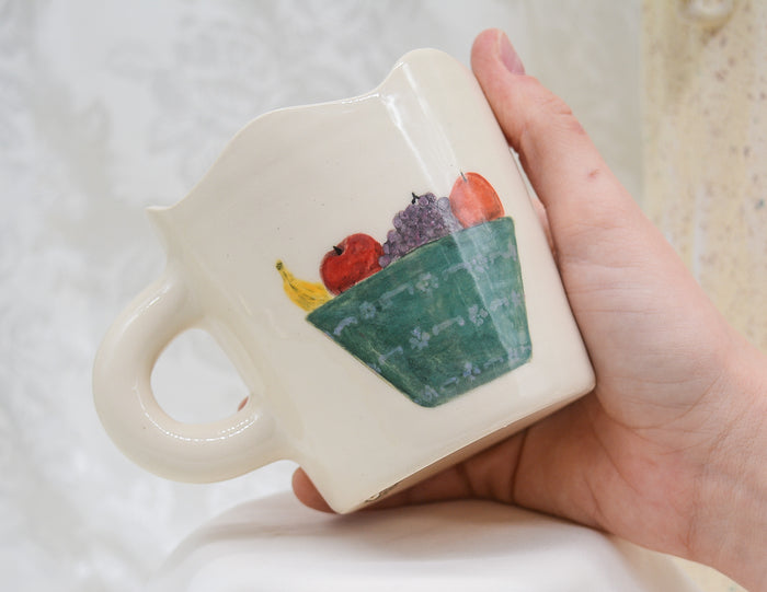 Scalloped Rim Fruit Bowl Mug #1