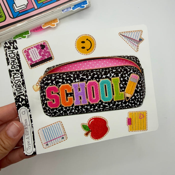 School Varsity Pouch Jumbo Journaling Sticker Pocket