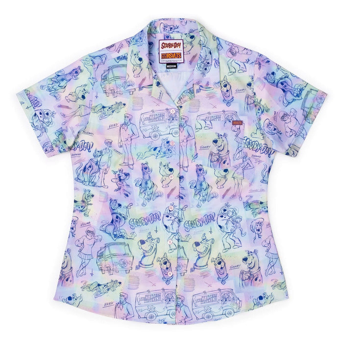 RSVLTS XS Scooby-Doo Women's Short Sleeve Shirt Scooby Doo "Scooby Doodles" – Women's KUNUFLEX Short Sleeve Shirt Scooby Doo "Scooby Doodles" – Women's KUNUFLEX Short Sleeve Shirt