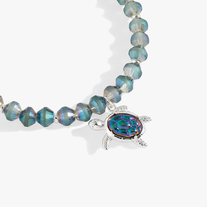 Sea Turtle Beaded Bangle