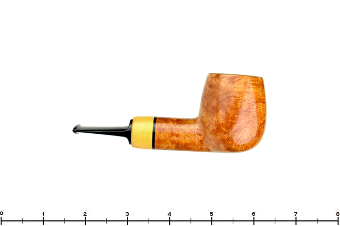 Blue Room Briars is proud to present this Sergey Cherepanov Pipe Billiard Egg with Boxwood