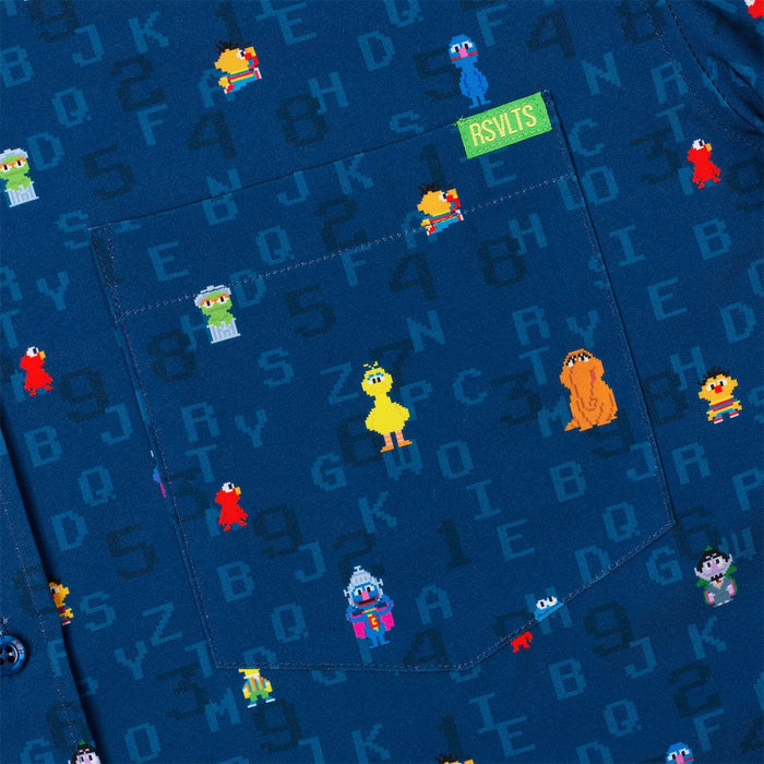RSVLTS Sesame Street Short Sleeve Shirt Sesame Street "8-Bit Buddies" – KUNUFLEX Short Sleeve Shirt Sesame Street "8-Bit Buddies" – KUNUFLEX Short Sleeve Shirt