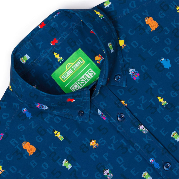 RSVLTS Sesame Street Short Sleeve Shirt Sesame Street "8-Bit Buddies" – KUNUFLEX Short Sleeve Shirt Sesame Street "8-Bit Buddies" – KUNUFLEX Short Sleeve Shirt