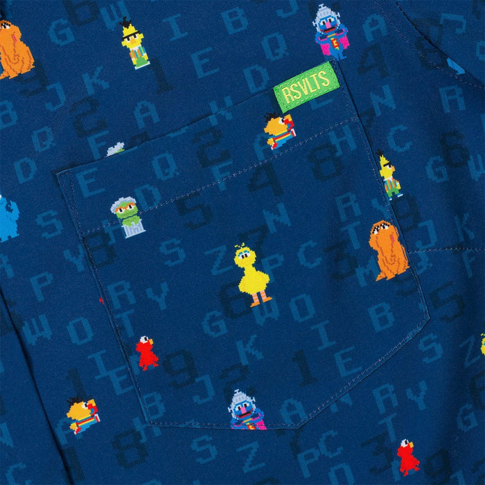 RSVLTS Sesame Street Women's Short Sleeve Shirt Sesame Street "8-Bit Buddies" – Women's KUNUFLEX Short Sleeve Shirt Sesame Street "8-Bit Buddies" – Women's KUNUFLEX Short Sleeve Shirt