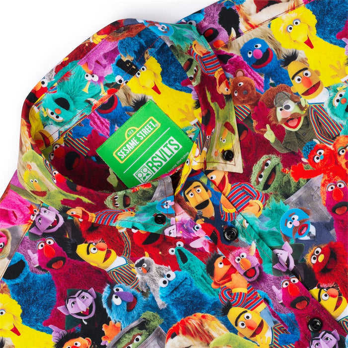 RSVLTS Sesame Street Short Sleeve Shirt Sesame Street "Block Party" – KUNUFLEX Short Sleeve Shirt Sesame Street "Block Party" – KUNUFLEX Short Sleeve Shirt