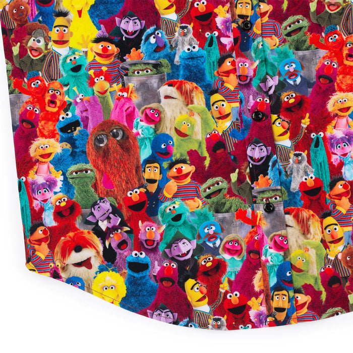 RSVLTS Sesame Street Short Sleeve Shirt Sesame Street "Block Party" – KUNUFLEX Short Sleeve Shirt Sesame Street "Block Party" – KUNUFLEX Short Sleeve Shirt