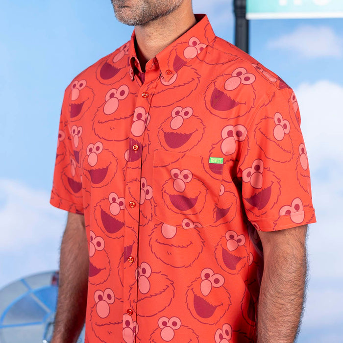 RSVLTS Sesame Street Short Sleeve Shirt Sesame Street "Elmo Everywhere" – KUNUFLEX Short Sleeve Shirt Sesame Street "Elmo Everywhere" – KUNUFLEX Short Sleeve Shirt