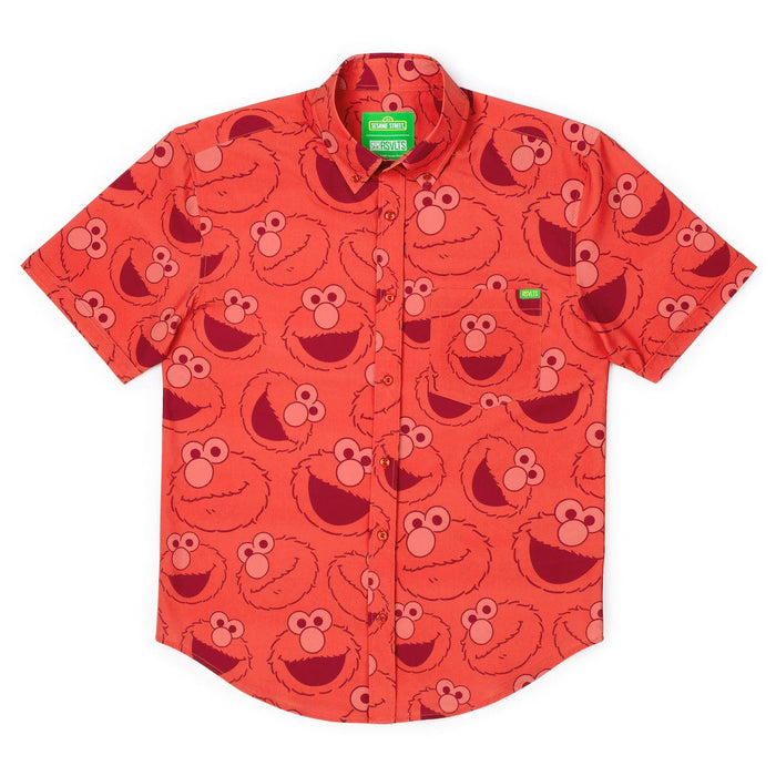 RSVLTS Sesame Street Short Sleeve Shirt Sesame Street "Elmo Everywhere" – KUNUFLEX Short Sleeve Shirt Sesame Street "Elmo Everywhere" – KUNUFLEX Short Sleeve Shirt