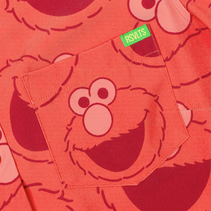 RSVLTS Sesame Street Women's Short Sleeve Shirt Sesame Street "Elmo Everywhere" – Women's  KUNUFLEX Short Sleeve Shirt Sesame Street "Elmo Everywhere" – Women's  KUNUFLEX Short Sleeve Shirt