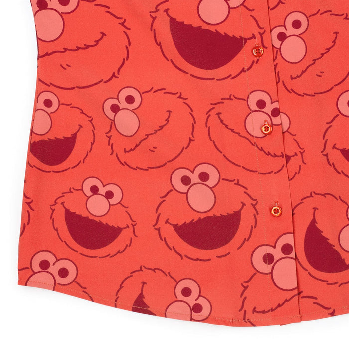 RSVLTS Sesame Street Women's Short Sleeve Shirt Sesame Street "Elmo Everywhere" – Women's  KUNUFLEX Short Sleeve Shirt Sesame Street "Elmo Everywhere" – Women's  KUNUFLEX Short Sleeve Shirt