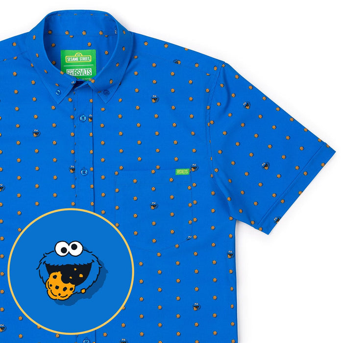 RSVLTS XS Sesame Street Short Sleeve Shirt Sesame Street "Me Want Cookie!" – KUNUFLEX Short Sleeve Shirt Sesame Street "Me Want Cookie!" – KUNUFLEX Short Sleeve Shirt