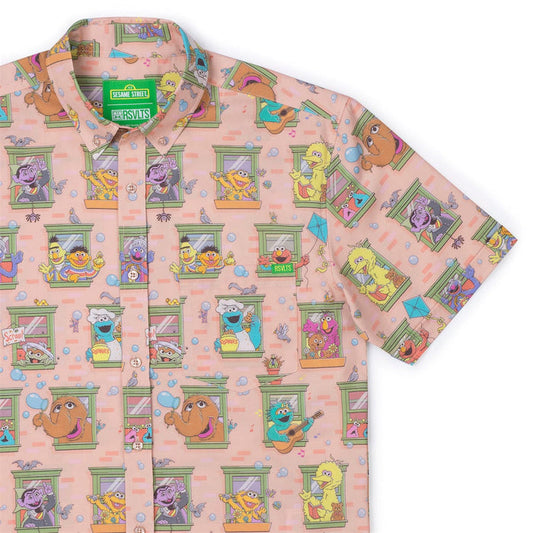 RSVLTS XS Sesame Street Short Sleeve Shirt Sesame Street "Welcome to the Neighborhood" – KUNUFLEX Short Sleeve Shirt Sesame Street "Welcome to the Neighborhood" – KUNUFLEX Short Sleeve Shirt