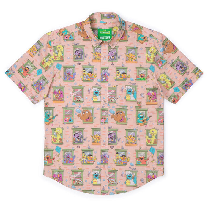 RSVLTS Sesame Street Short Sleeve Shirt Sesame Street "Welcome to the Neighborhood" – KUNUFLEX Short Sleeve Shirt Sesame Street "Welcome to the Neighborhood" – KUNUFLEX Short Sleeve Shirt
