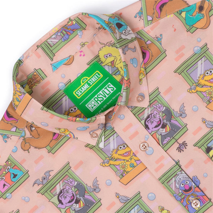 RSVLTS Sesame Street Short Sleeve Shirt Sesame Street "Welcome to the Neighborhood" – KUNUFLEX Short Sleeve Shirt Sesame Street "Welcome to the Neighborhood" – KUNUFLEX Short Sleeve Shirt