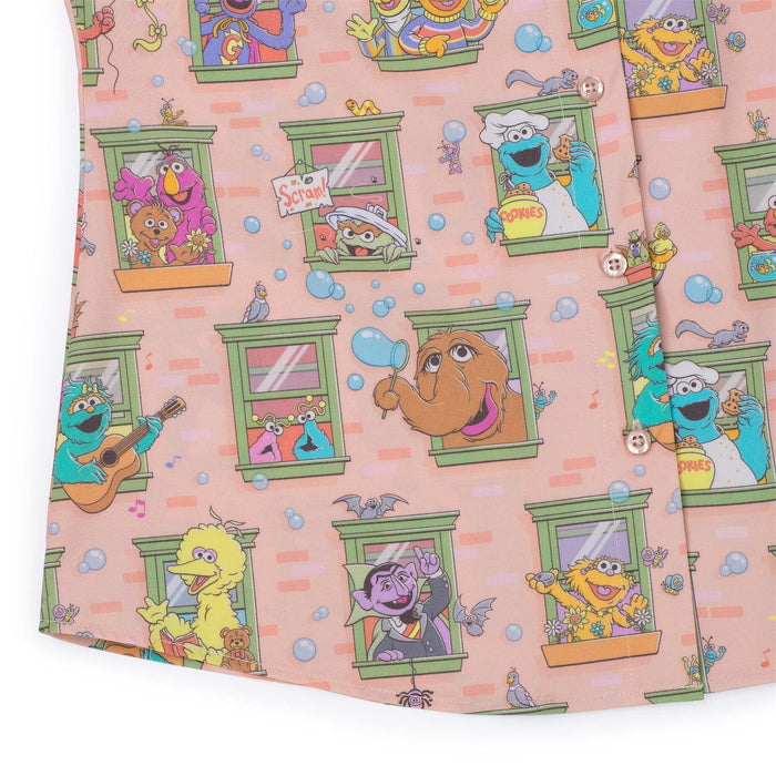 RSVLTS Sesame Street Women's Short Sleeve Shirt Sesame Street "Welcome to the Neighborhood" – Women's KUNUFLEX Short Sleeve Shirt Sesame Street "Welcome to the Neighborhood" – Women's KUNUFLEX Short Sleeve Shirt