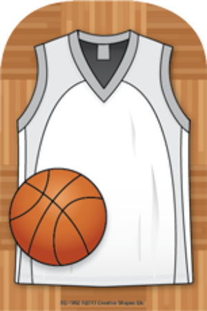 Large Notepad - Basketball Jersey - Creative Shapes Etc.