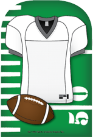 Large Notepad - Football Jersey - Creative Shapes Etc.