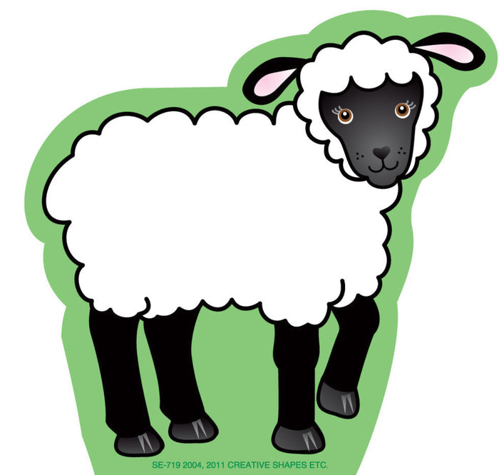 Cute lamb mini notepad perfect for classroom decor and crafts