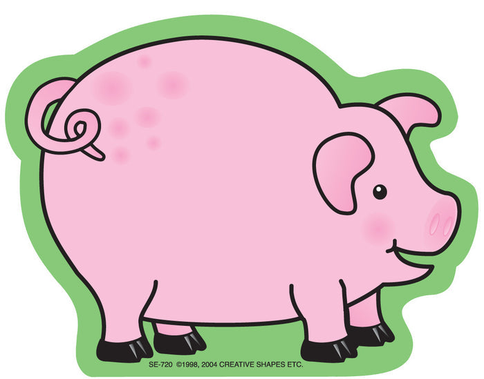 Piglet-shaped mini notepad for creative classroom activities