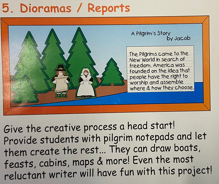 Mini Notepad - Pilgrim Boy - Creative Shapes Etc.