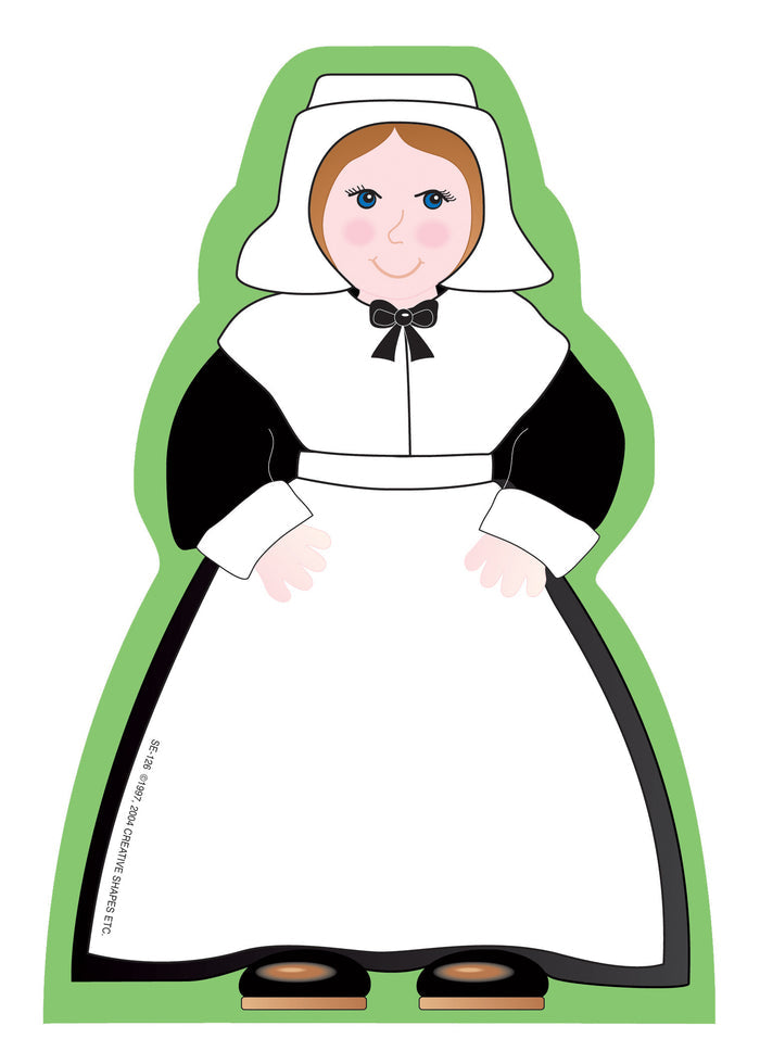 Mini Notepad - Pilgrim Girl - Creative Shapes Etc.