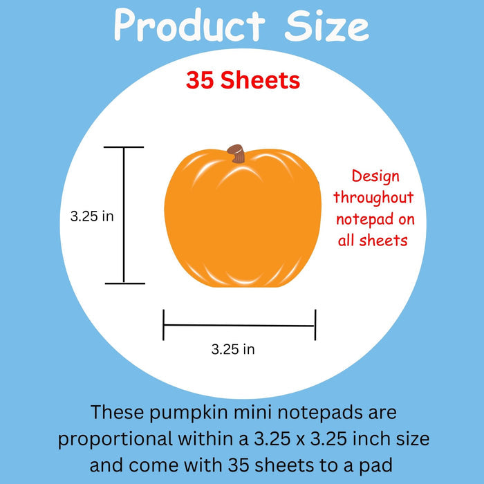 SHAPES ETC. Mini Notepad - Pumpkin