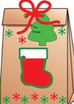 Mini Notepad Stocking red decorative classroom accessory