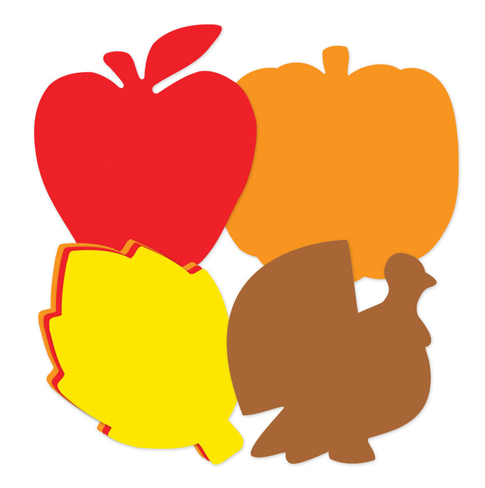 Small fall cutouts for Thanksgiving classroom craft projects