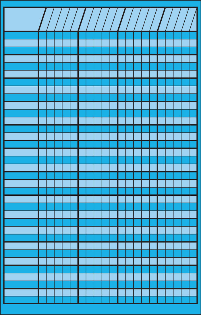 Blue Small Incentive Chart 14" x 22"  - Creative Shapes Etc.