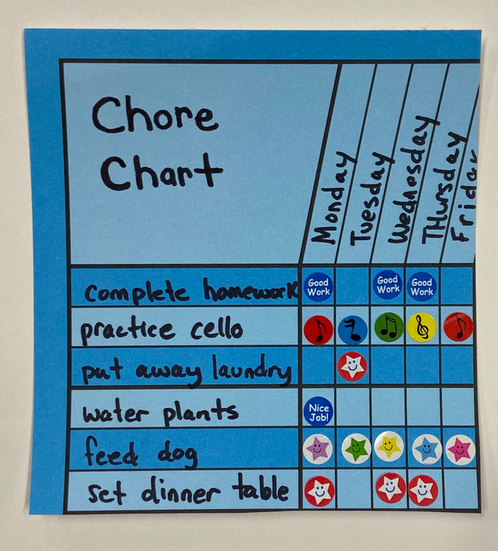 Best Blue Small Incentive Chart 14" x 22"  - Creative Shapes Etc.