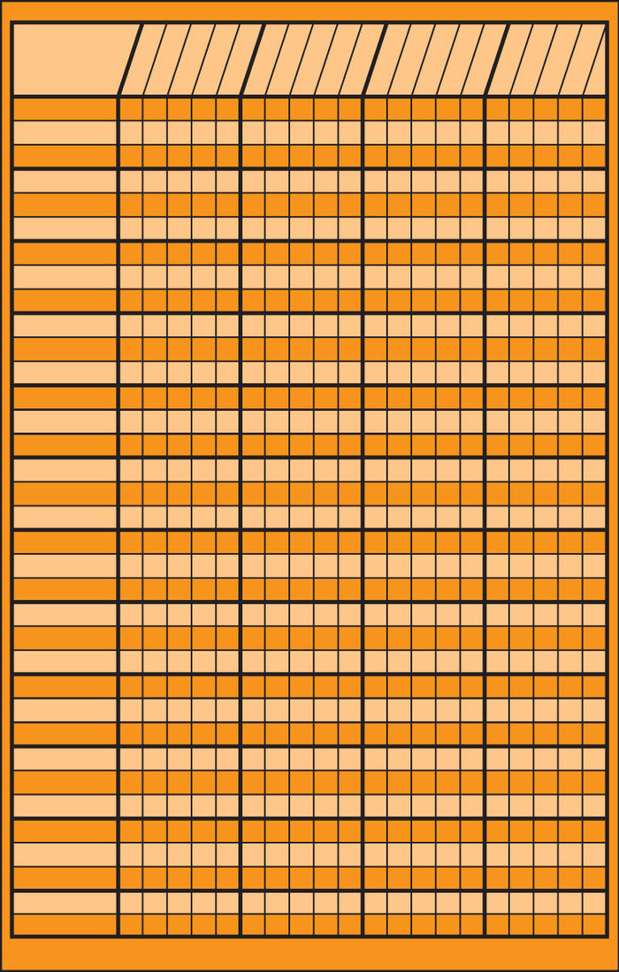 Small Incentive Chart - Orange - Creative Shapes Etc.