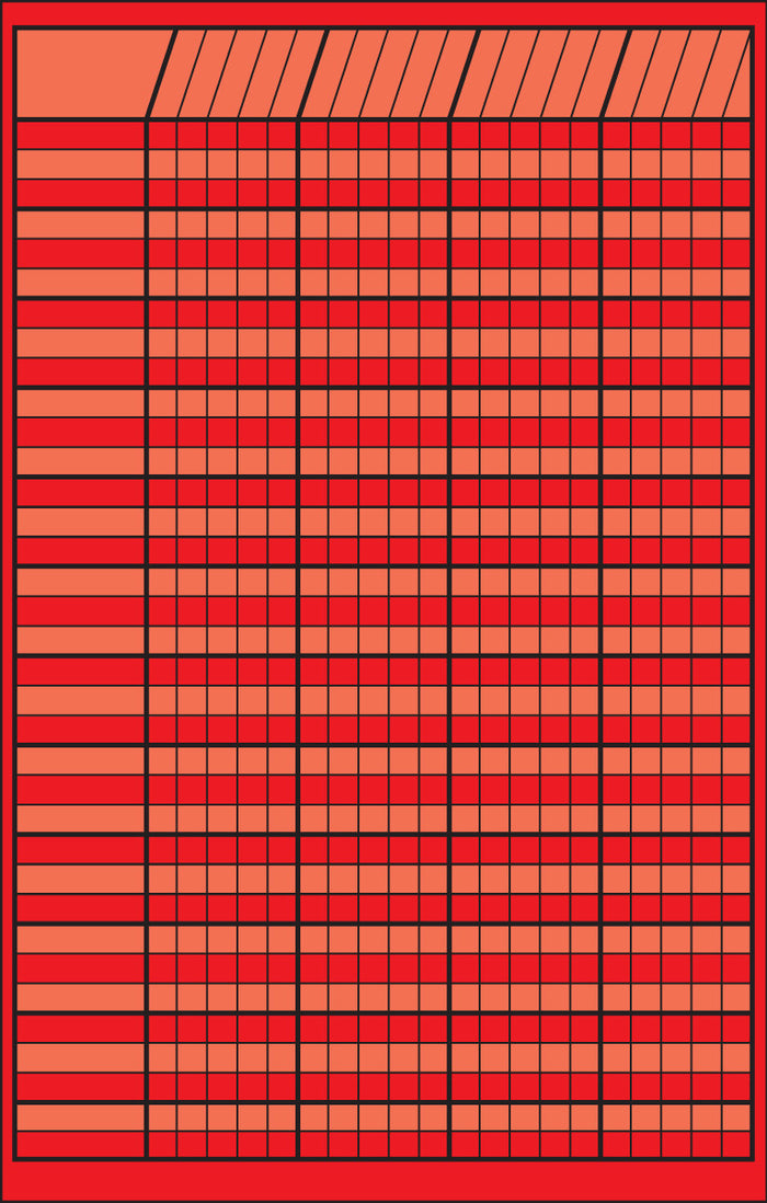 Small Incentive Chart - Red - Creative Shapes Etc.