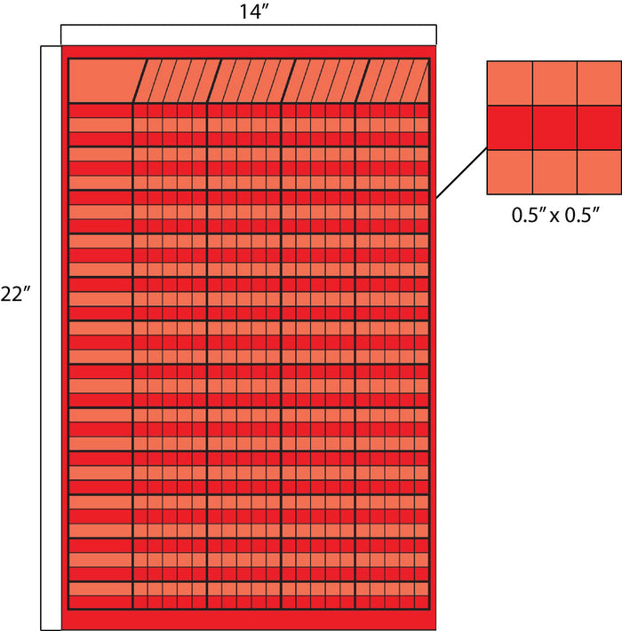 Small Incentive Chart - Red - Creative Shapes Etc.