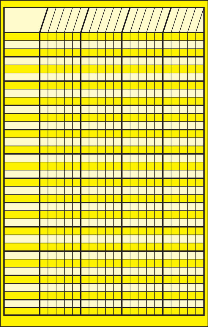 Yellow Small Incentive Chart 14" x 22" - Creative Shapes Etc.