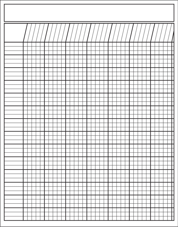 Vertical Chart - White - Creative Shapes Etc.