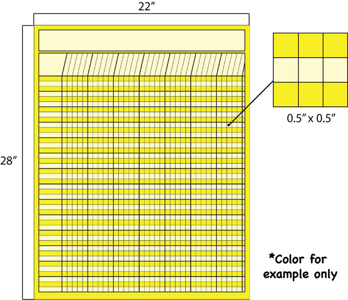 Vertical Chart - White - Creative Shapes Etc.