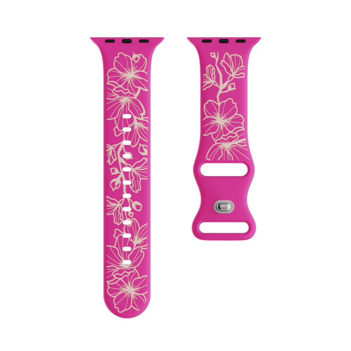 Silicone Sport Apple Watch Band - Blossoming Cherry