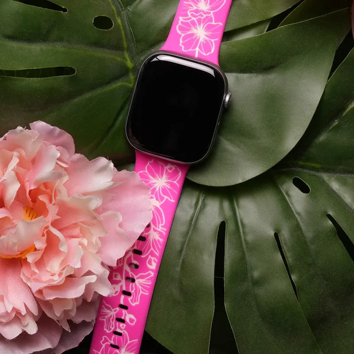 Silicone Sport Apple Watch Band - Blossoming Cherry