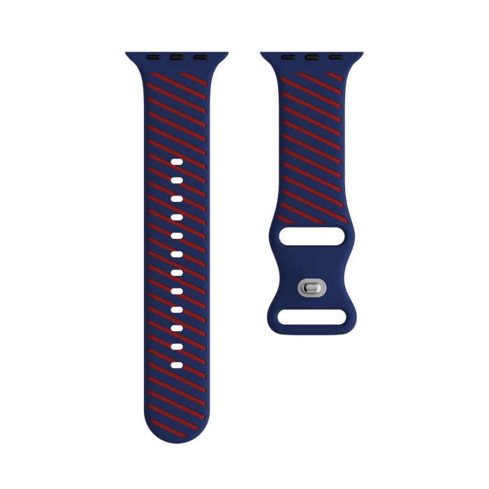 Silicone Sport Apple Watch Band -  Classic Stripe