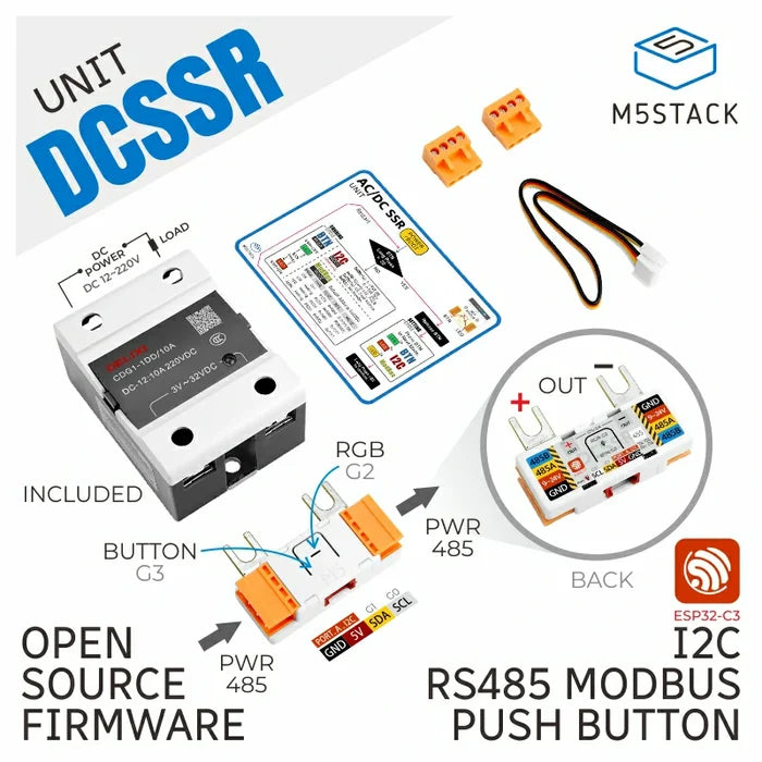 Single-phase DC SSR Unit (CDG1. 1DD-10A) - m5stack-store